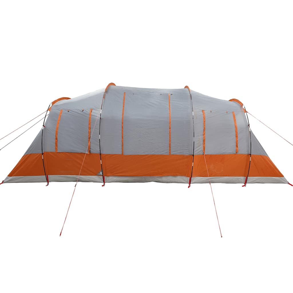 Tenda familiar túnel para 6 pessoas impermeável cinzento