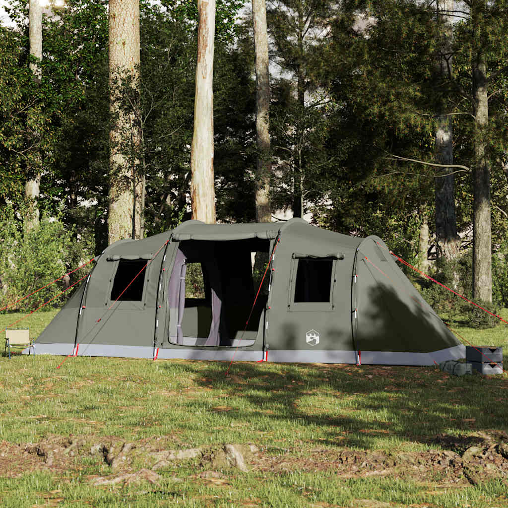 Tenda familiar túnel para 6 pessoas impermeável verde azeitona