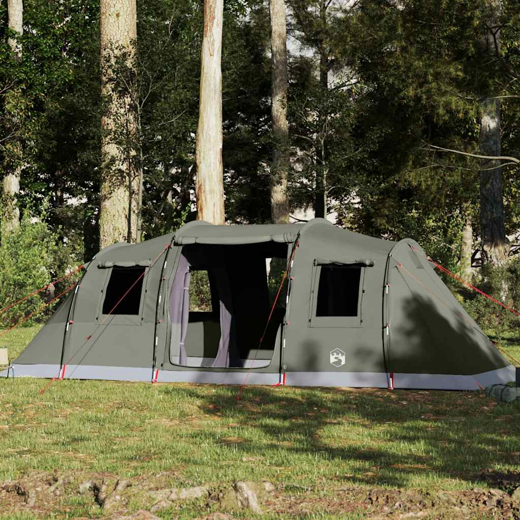 Tenda familiar túnel para 6 pessoas impermeável verde azeitona
