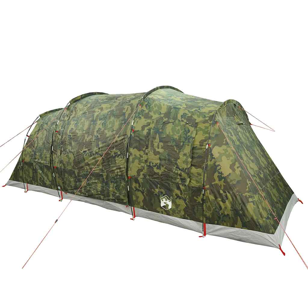 Tenda familiar túnel para 6 pessoas impermeável camuflagem