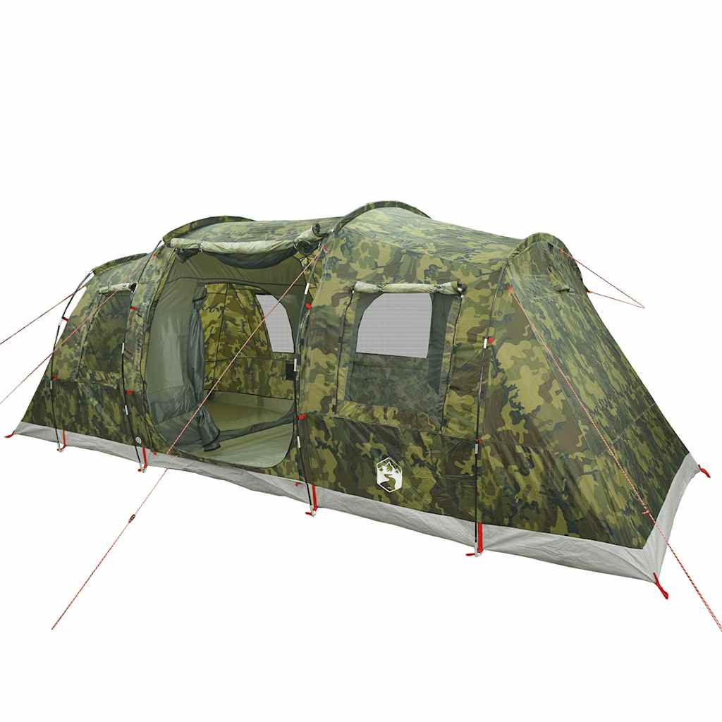 Tenda familiar túnel para 6 pessoas impermeável camuflagem