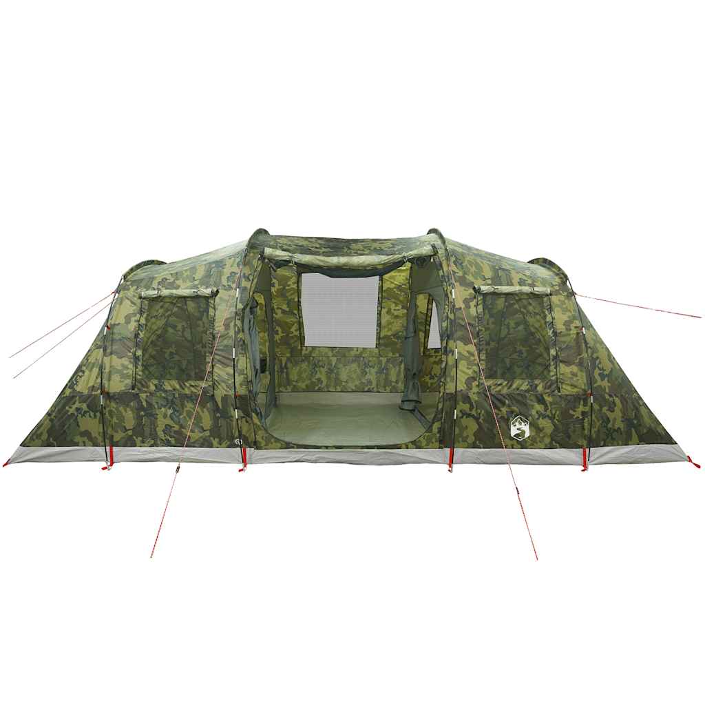 Tenda familiar túnel para 6 pessoas impermeável camuflagem