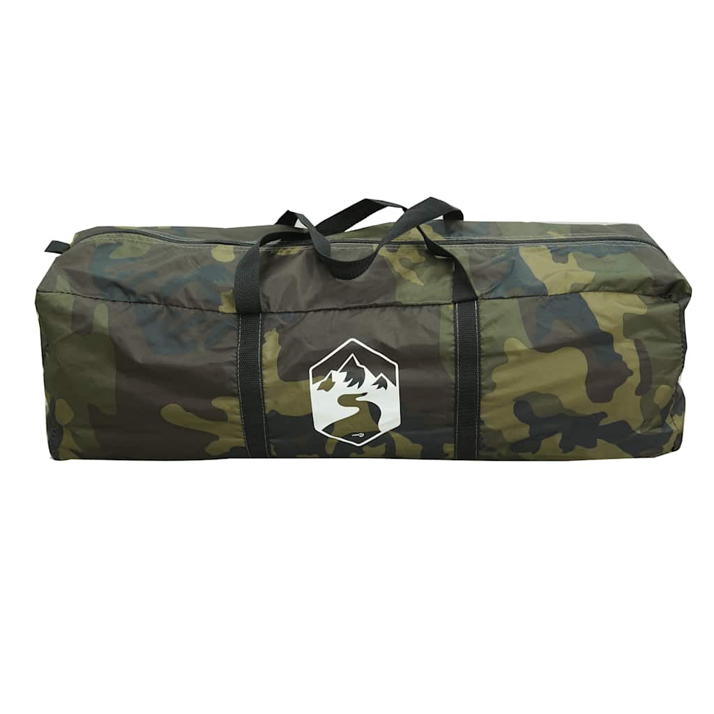 Tenda familiar túnel para 6 pessoas impermeável camuflagem
