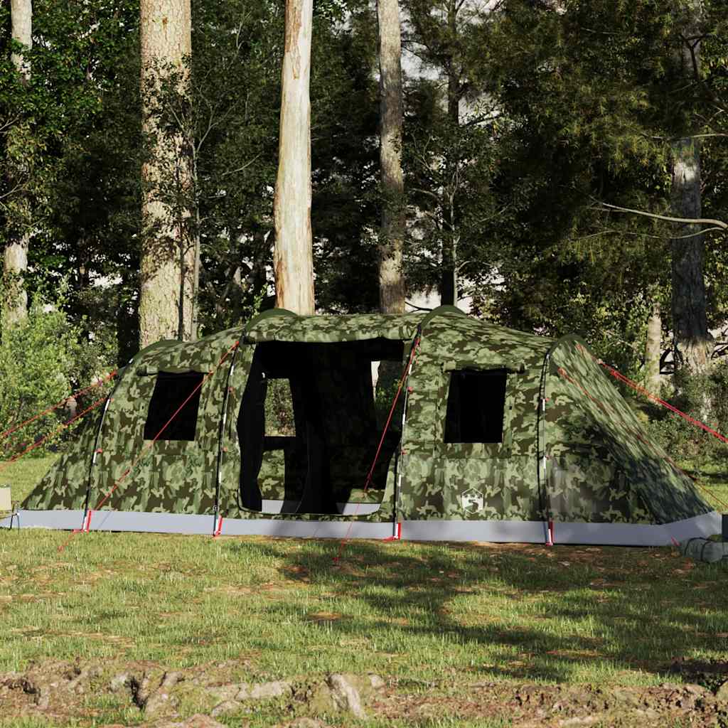 Tenda familiar túnel para 6 pessoas impermeável camuflagem