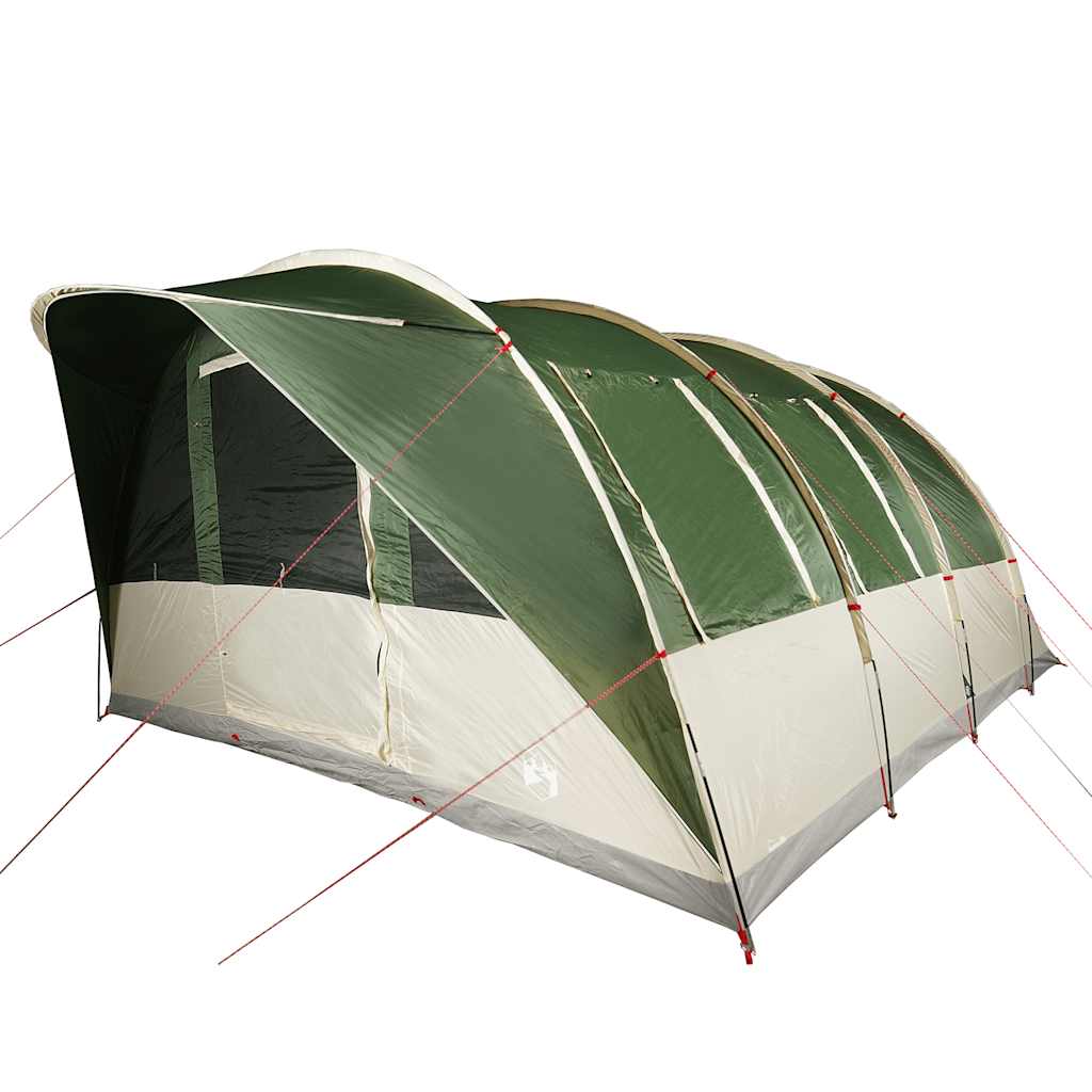 Tenda de campismo túnel para 5 pessoas impermeável verde