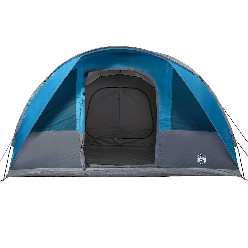 Tenda de campismo túnel para 5 pessoas impermeável azul