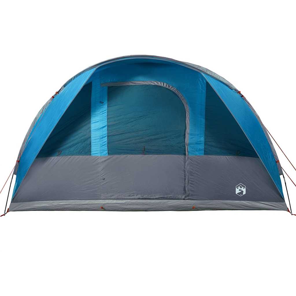 Tenda de campismo túnel para 5 pessoas impermeável azul