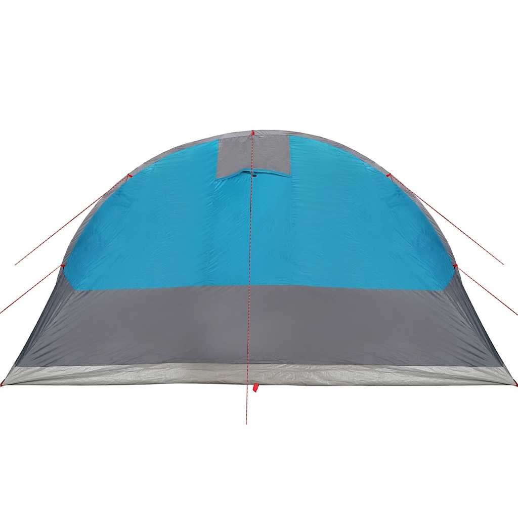 Tenda de campismo túnel para 5 pessoas impermeável azul
