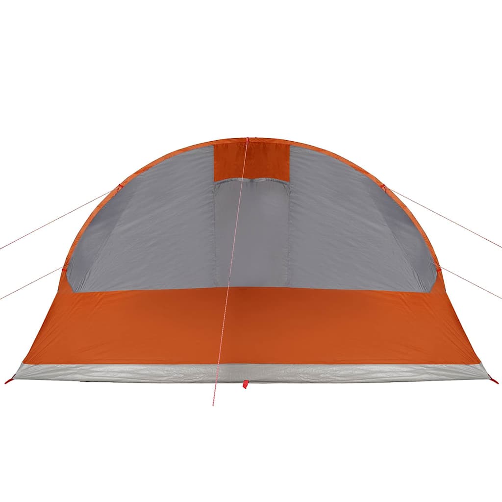 Tenda de campismo túnel p/ 5 pessoas impermeável cinza/laranja