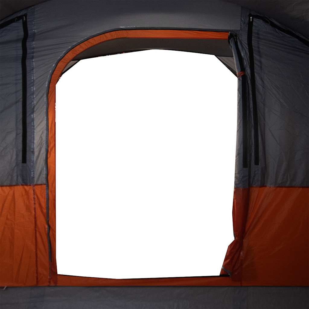 Tenda de campismo túnel p/ 5 pessoas impermeável cinza/laranja