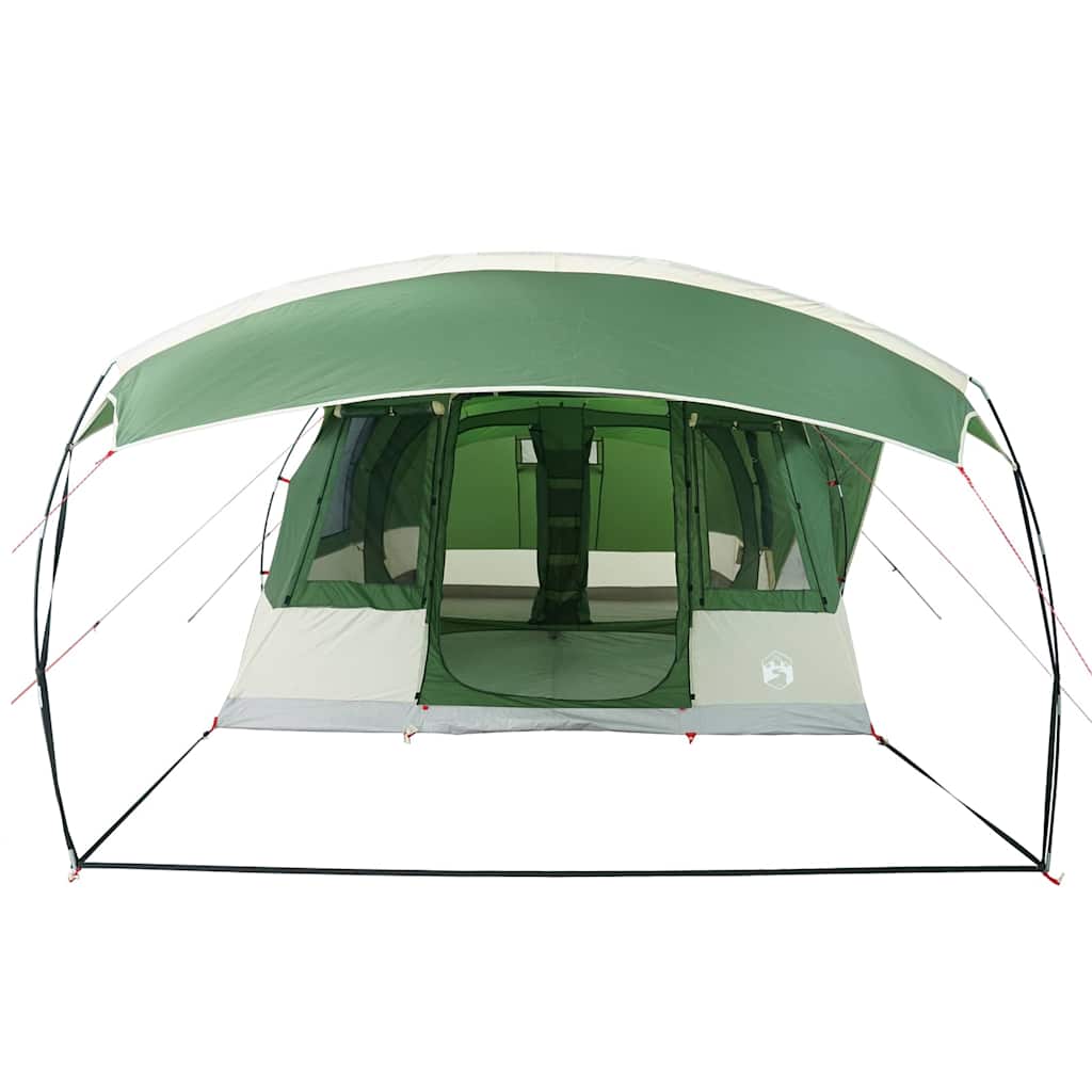 Tenda de campismo túnel para 5 pessoas impermeável verde