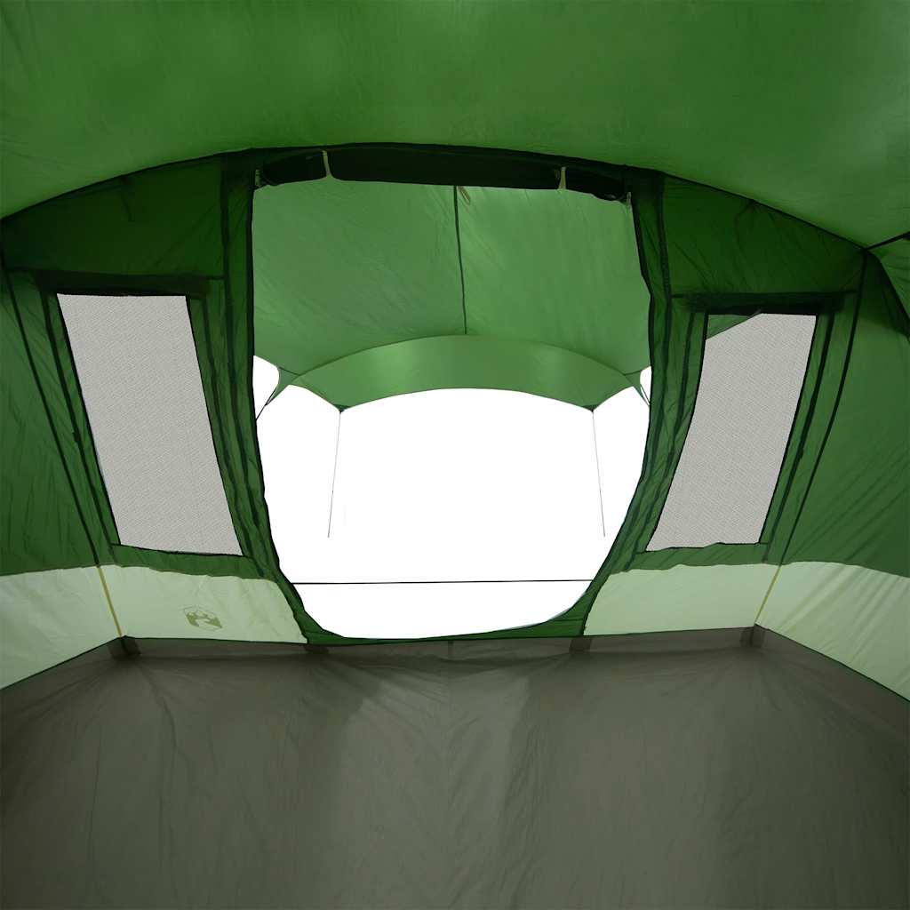 Tenda de campismo túnel para 5 pessoas impermeável verde