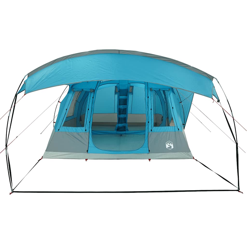 Tenda de campismo túnel para 5 pessoas impermeável azul