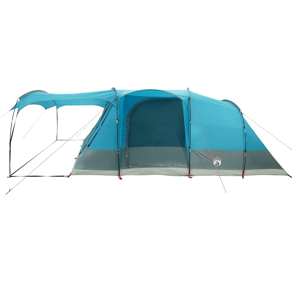 Tenda de campismo túnel para 5 pessoas impermeável azul