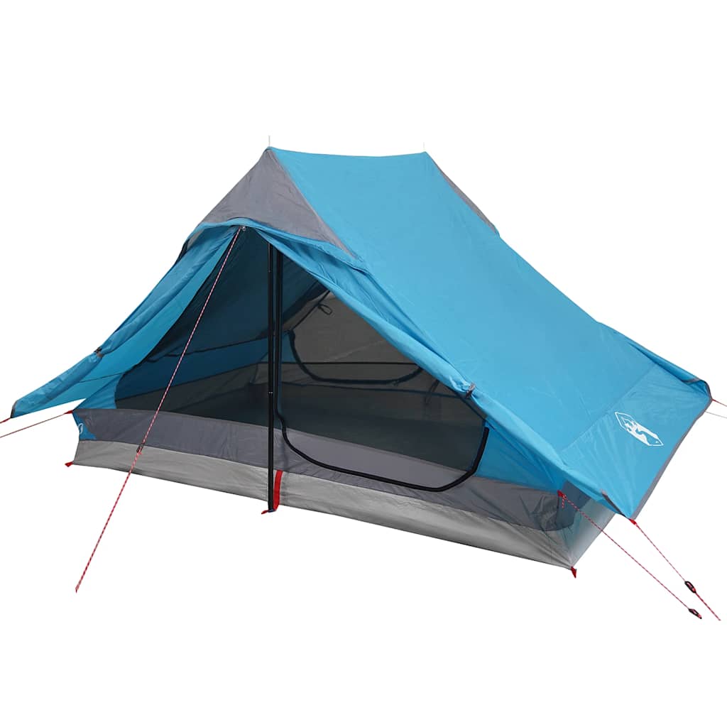 Tenda de campismo para 2 pessoas tecido impermeável azul