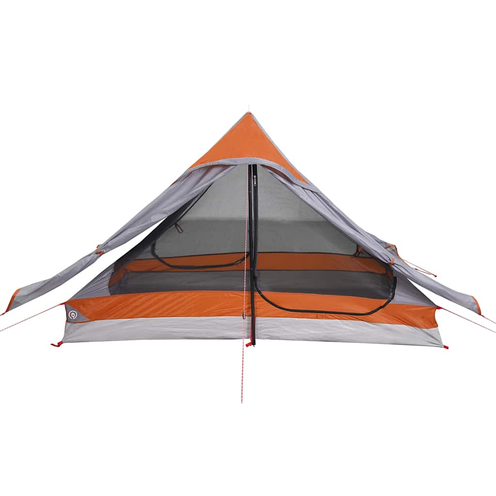 Tenda de campismo p/ 2 pessoas tecido impermeável cinza