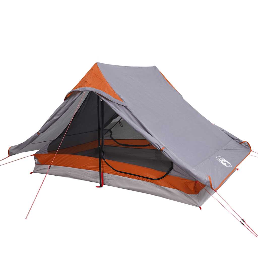 Tenda de campismo p/ 2 pessoas tecido impermeável cinza