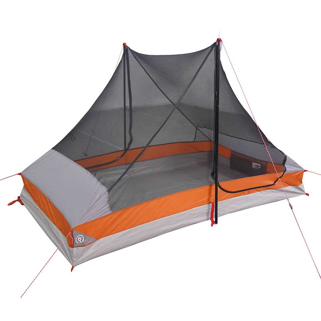 Tenda de campismo p/ 2 pessoas tecido impermeável cinza