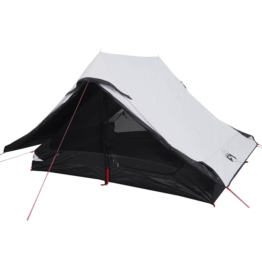 Tenda de campismo p/ 2 pessoas tecido opaco impermeável branco