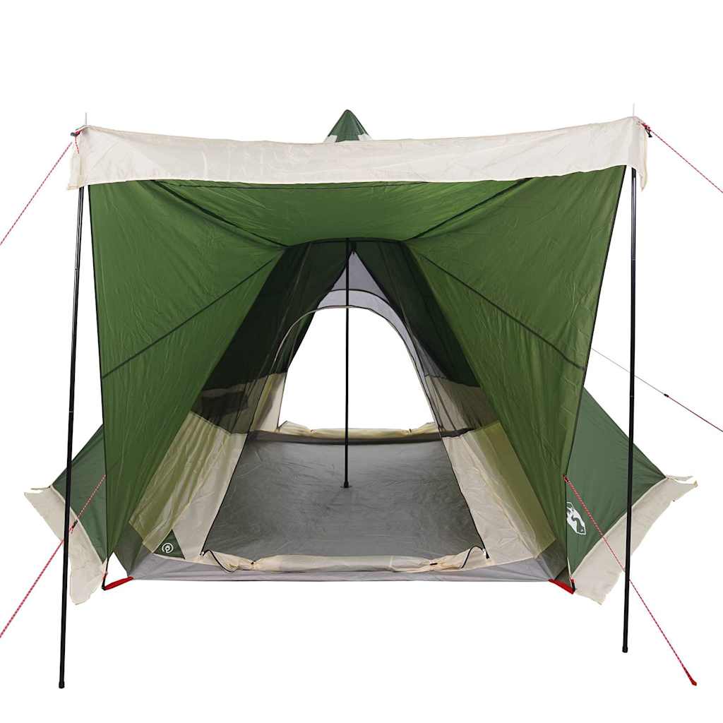 Tenda familiar tipi para 6 pessoas impermeável verde