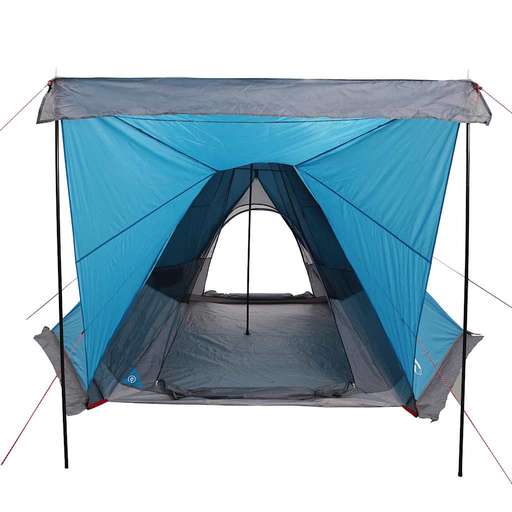 Tenda familiar tipi para 6 pessoas impermeável azul