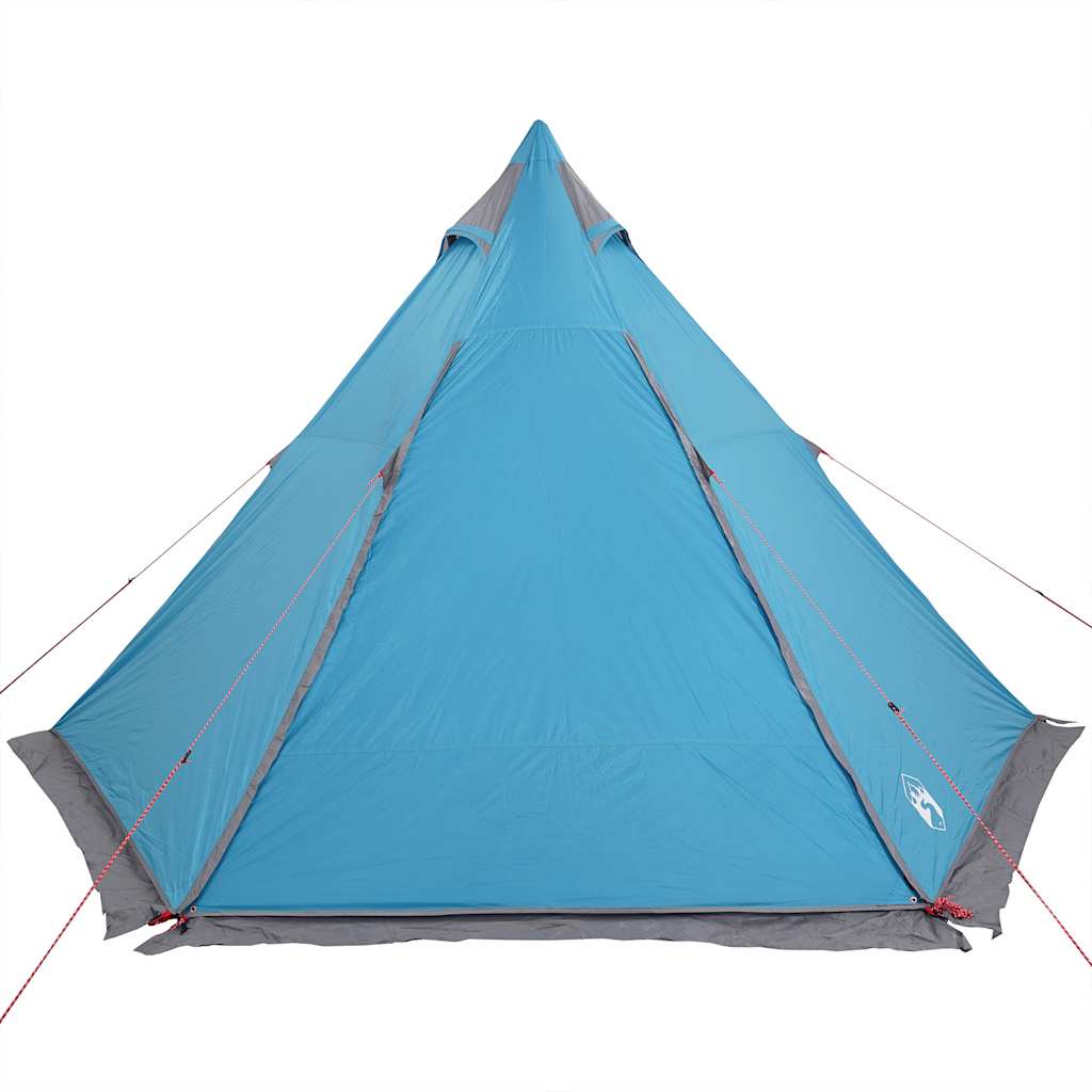Tenda familiar tipi para 6 pessoas impermeável azul