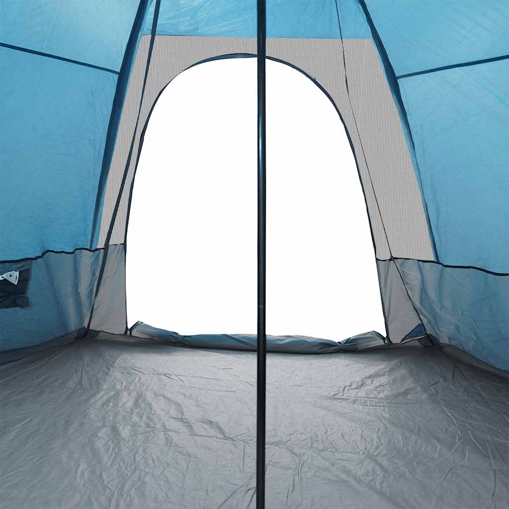 Tenda familiar tipi para 6 pessoas impermeável azul