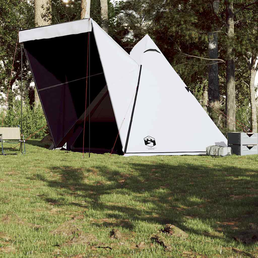 Tenda familiar tipi para 6 pessoas opaca impermeável branco