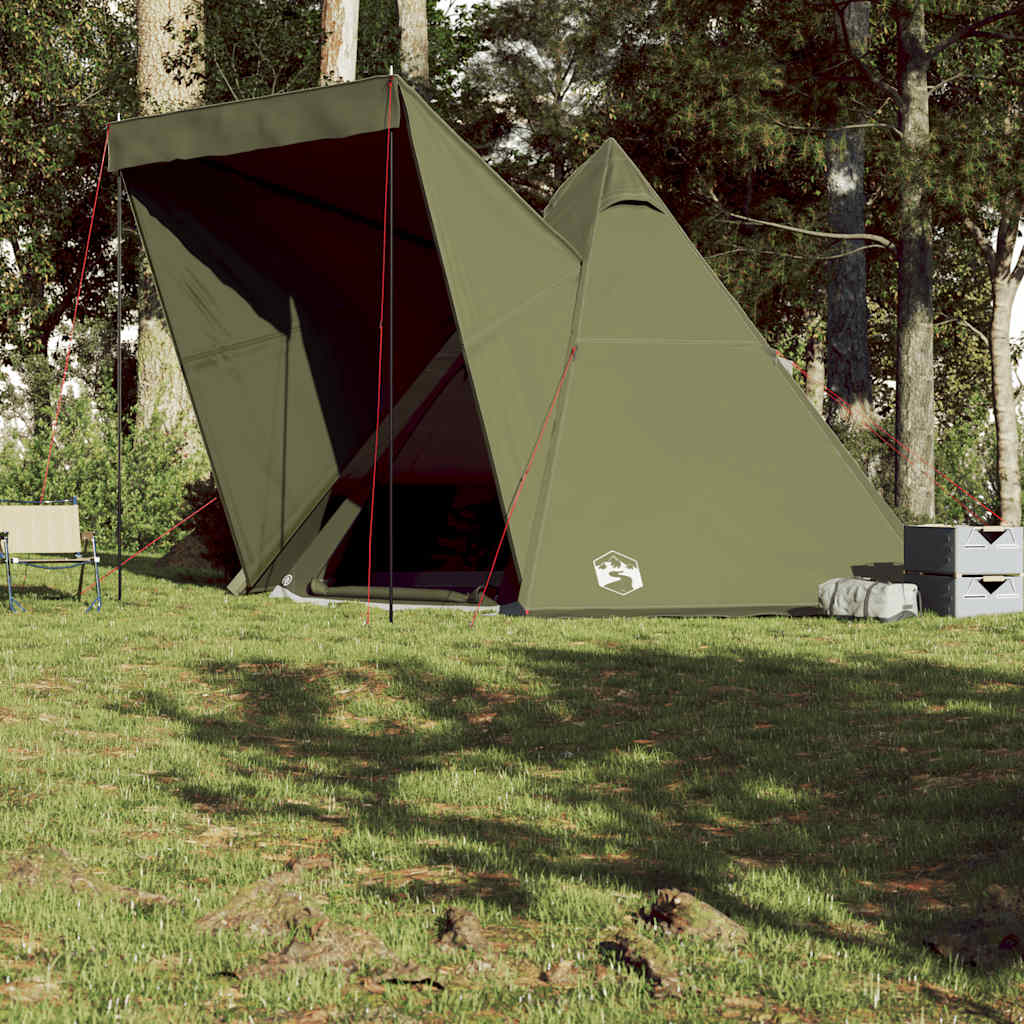 Tenda familiar tipi para 6 pessoas impermeável verde azeitona