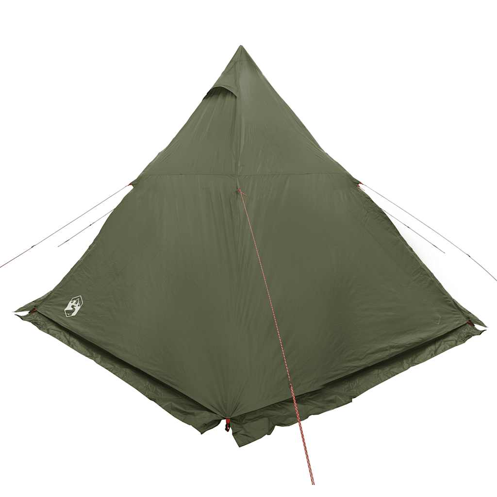 Tenda familiar tipi para 6 pessoas impermeável verde azeitona