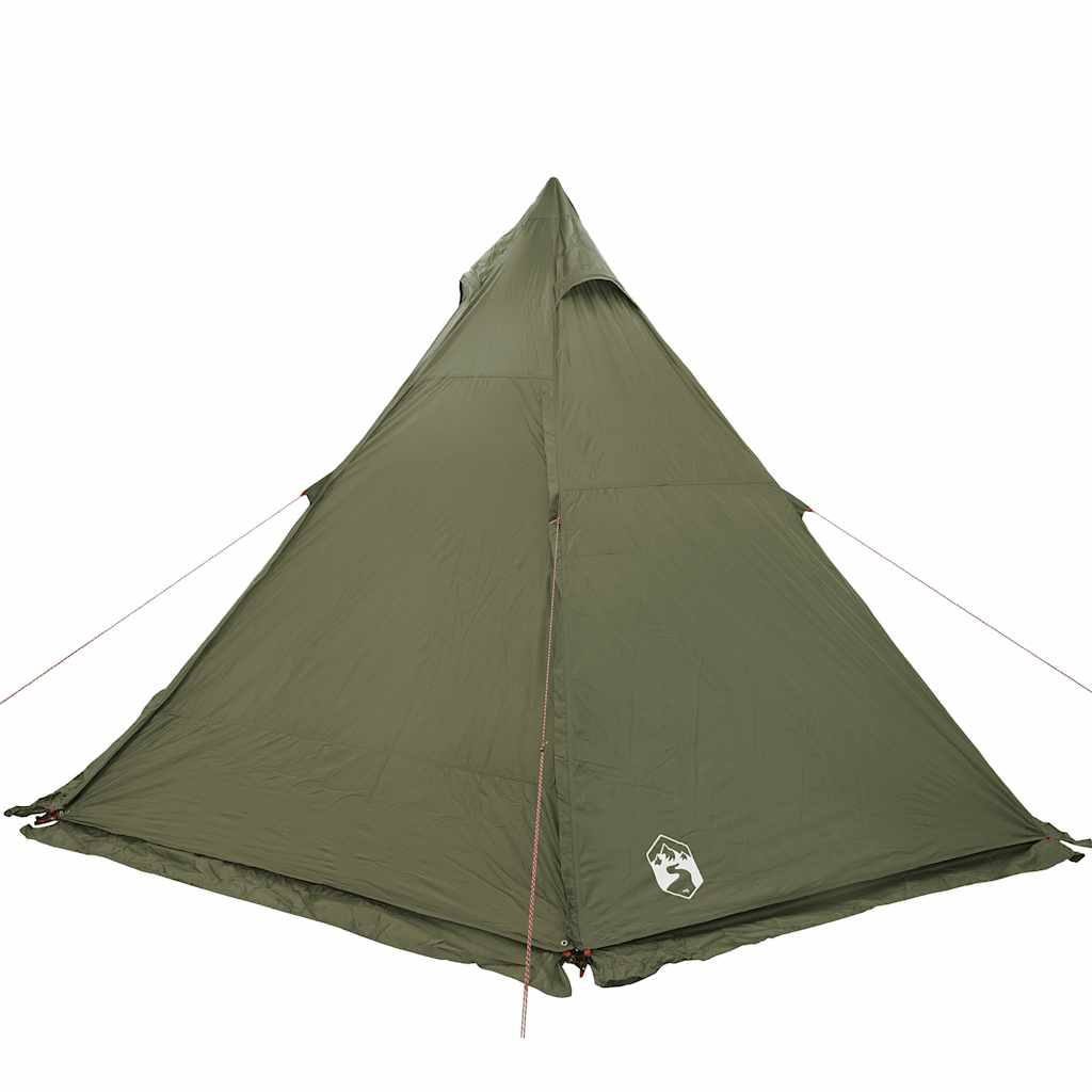 Tenda familiar tipi para 6 pessoas impermeável verde azeitona