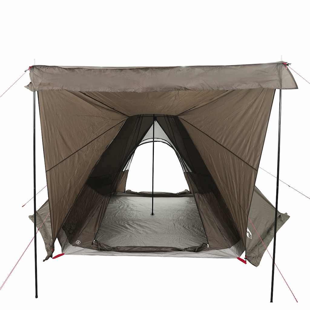 Tenda familiar tipi para 6 pessoas impermeável castanho