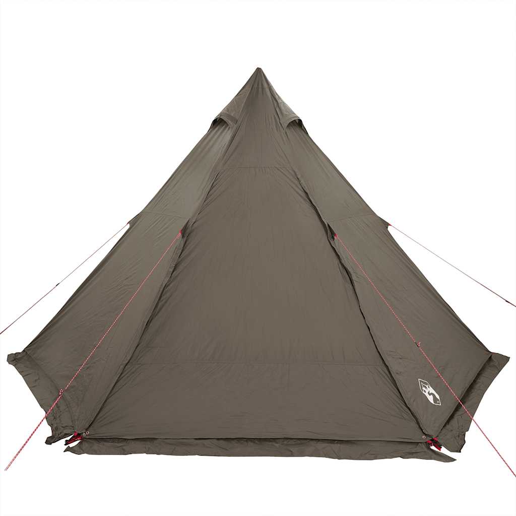 Tenda familiar tipi para 6 pessoas impermeável castanho