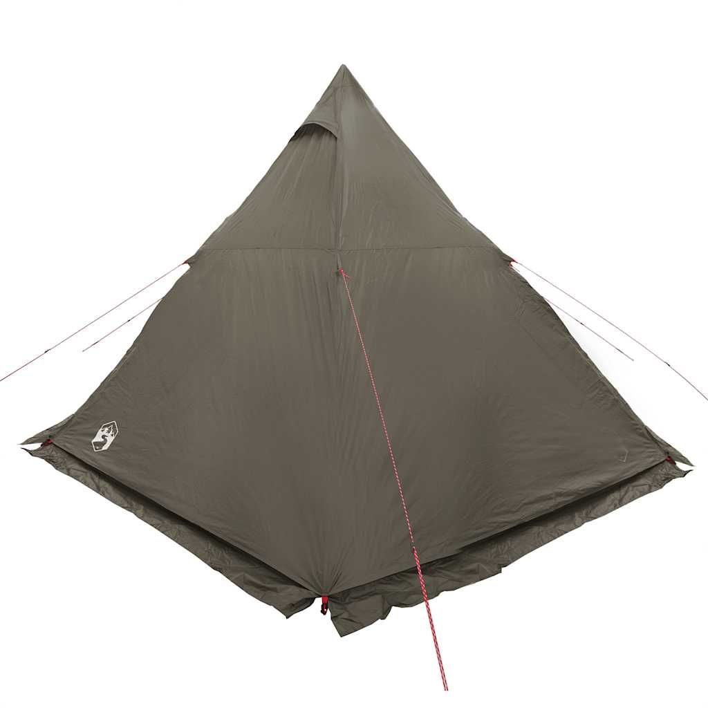 Tenda familiar tipi para 6 pessoas impermeável castanho