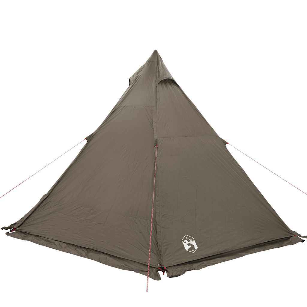 Tenda familiar tipi para 6 pessoas impermeável castanho
