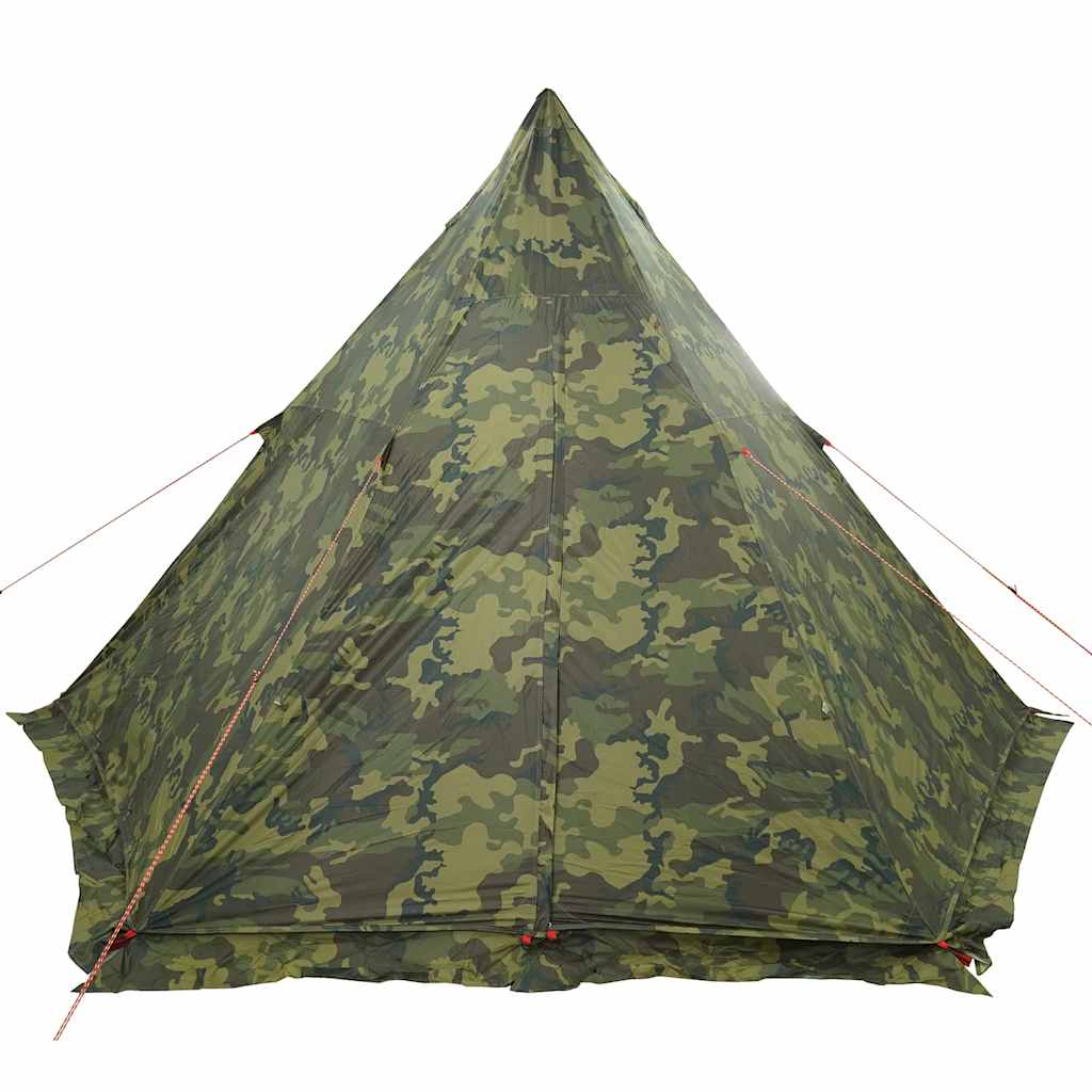 Tenda familiar tipi para 6 pessoas impermeável camuflagem