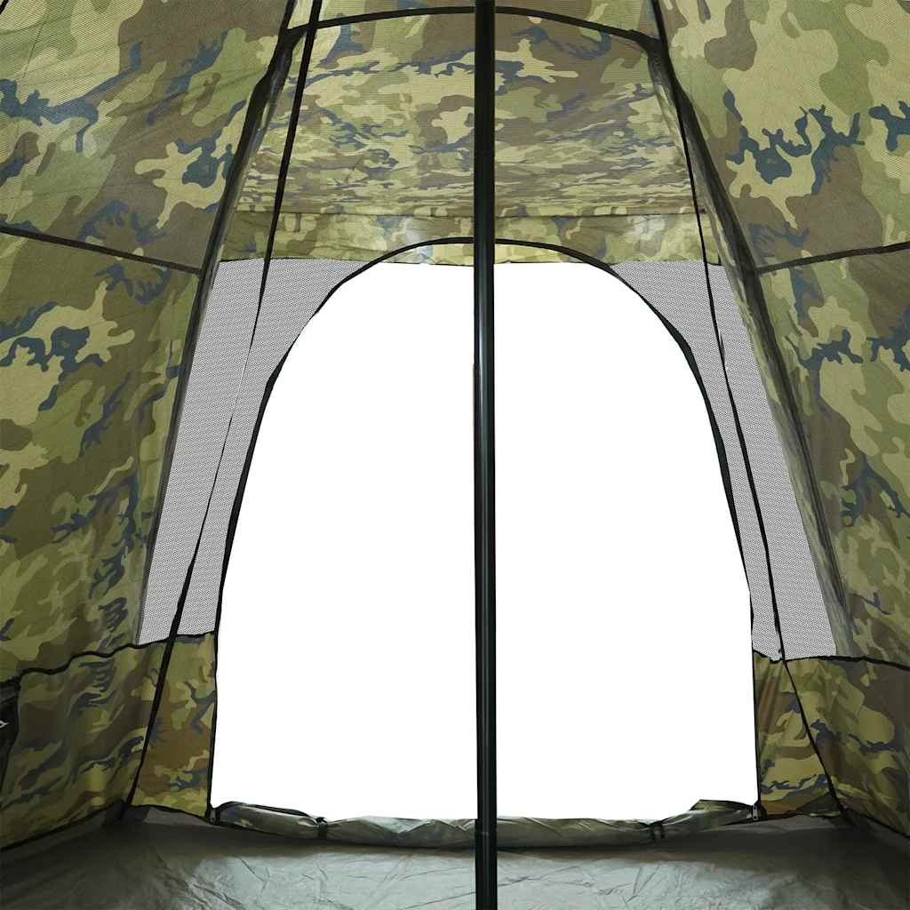 Tenda familiar tipi para 6 pessoas impermeável camuflagem