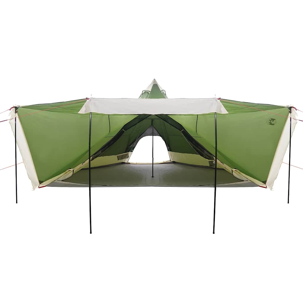 Tenda familiar tipi para 6 pessoas impermeável verde