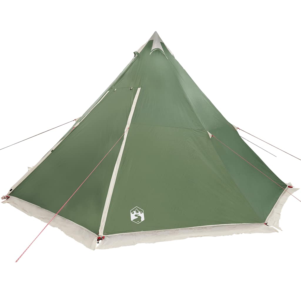 Tenda familiar tipi para 6 pessoas impermeável verde