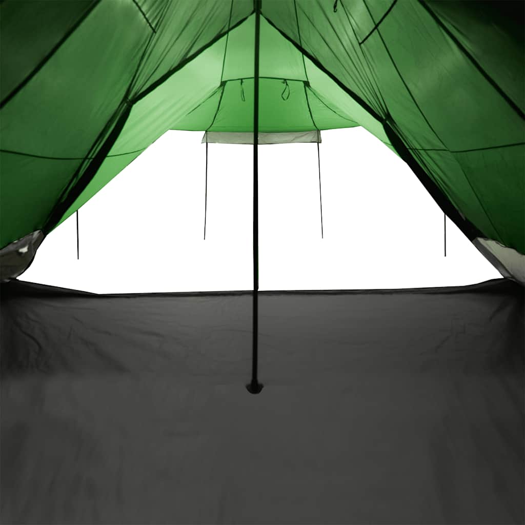Tenda familiar tipi para 6 pessoas impermeável verde