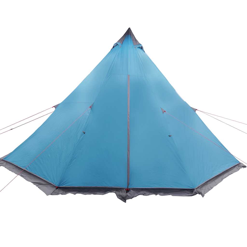 Tenda familiar tipi para 6 pessoas impermeável azul