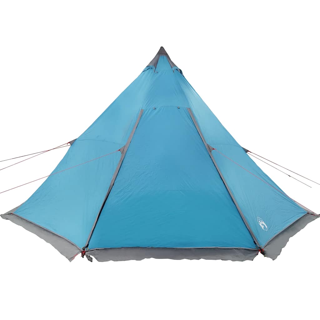 Tenda familiar tipi para 6 pessoas impermeável azul