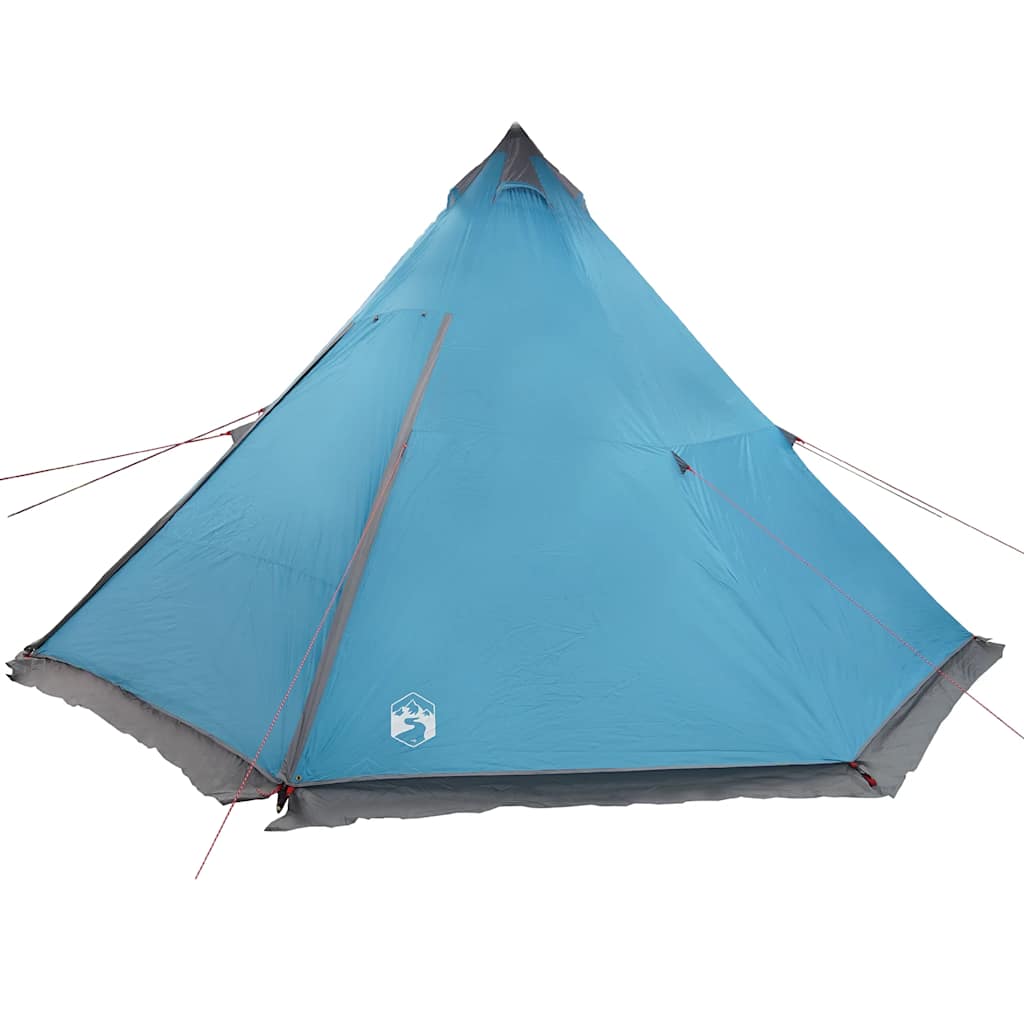 Tenda familiar tipi para 6 pessoas impermeável azul