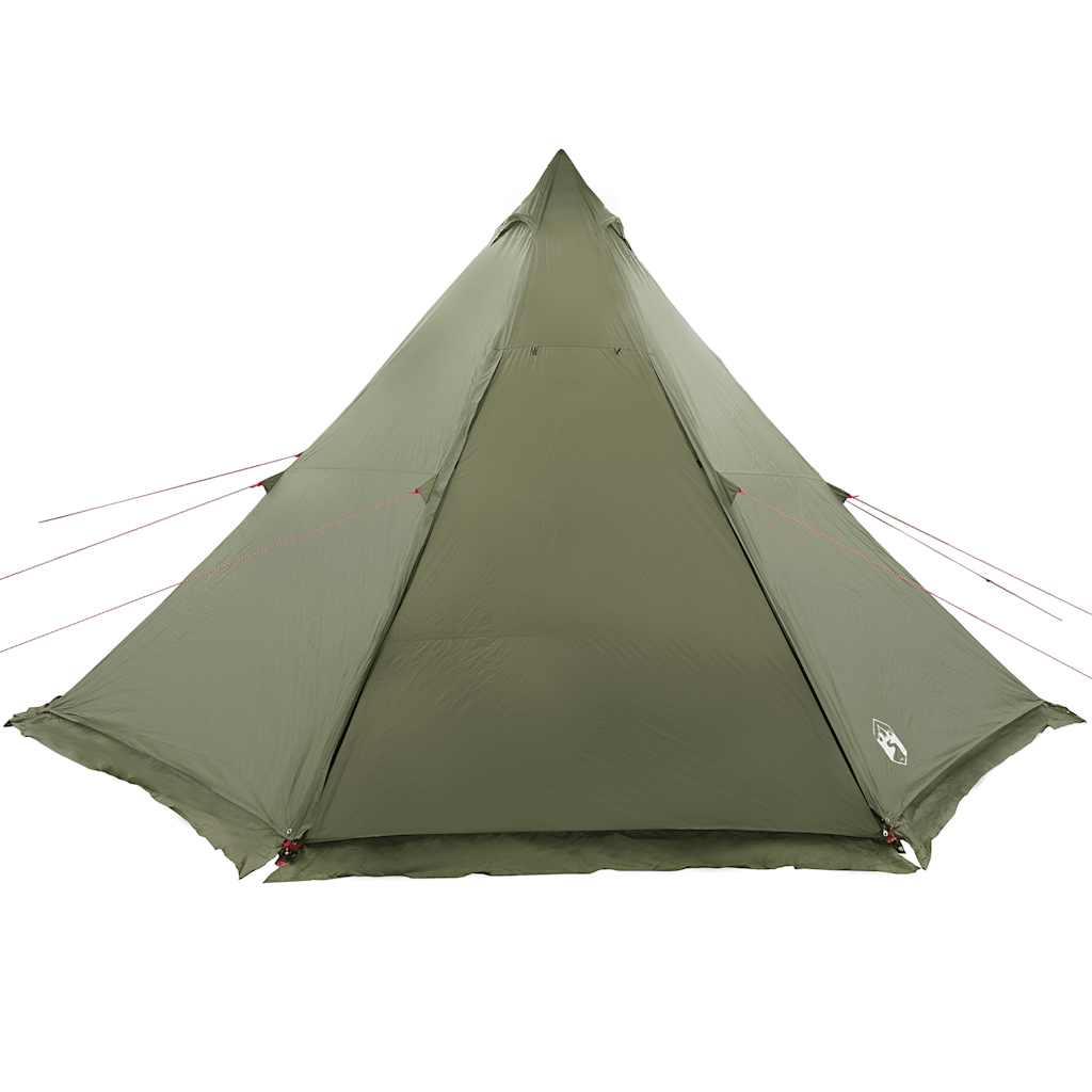 Tenda familiar tipi para 6 pessoas impermeável verde azeitona