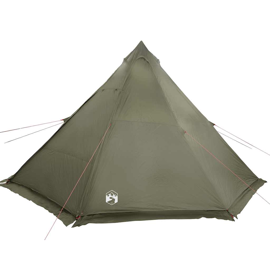 Tenda familiar tipi para 6 pessoas impermeável verde azeitona