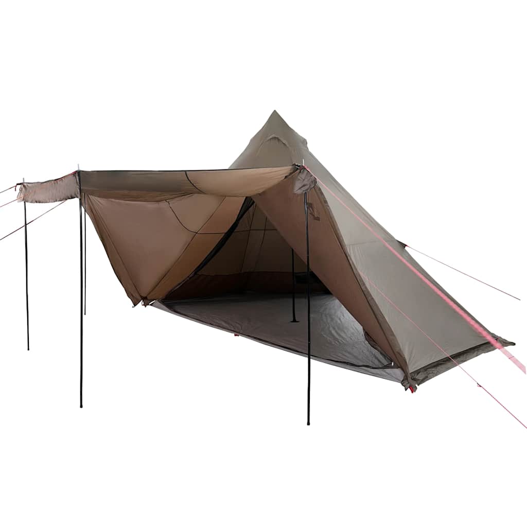Tenda familiar tipi para 6 pessoas impermeável castanho