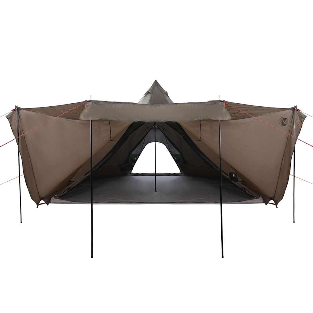 Tenda familiar tipi para 6 pessoas impermeável castanho