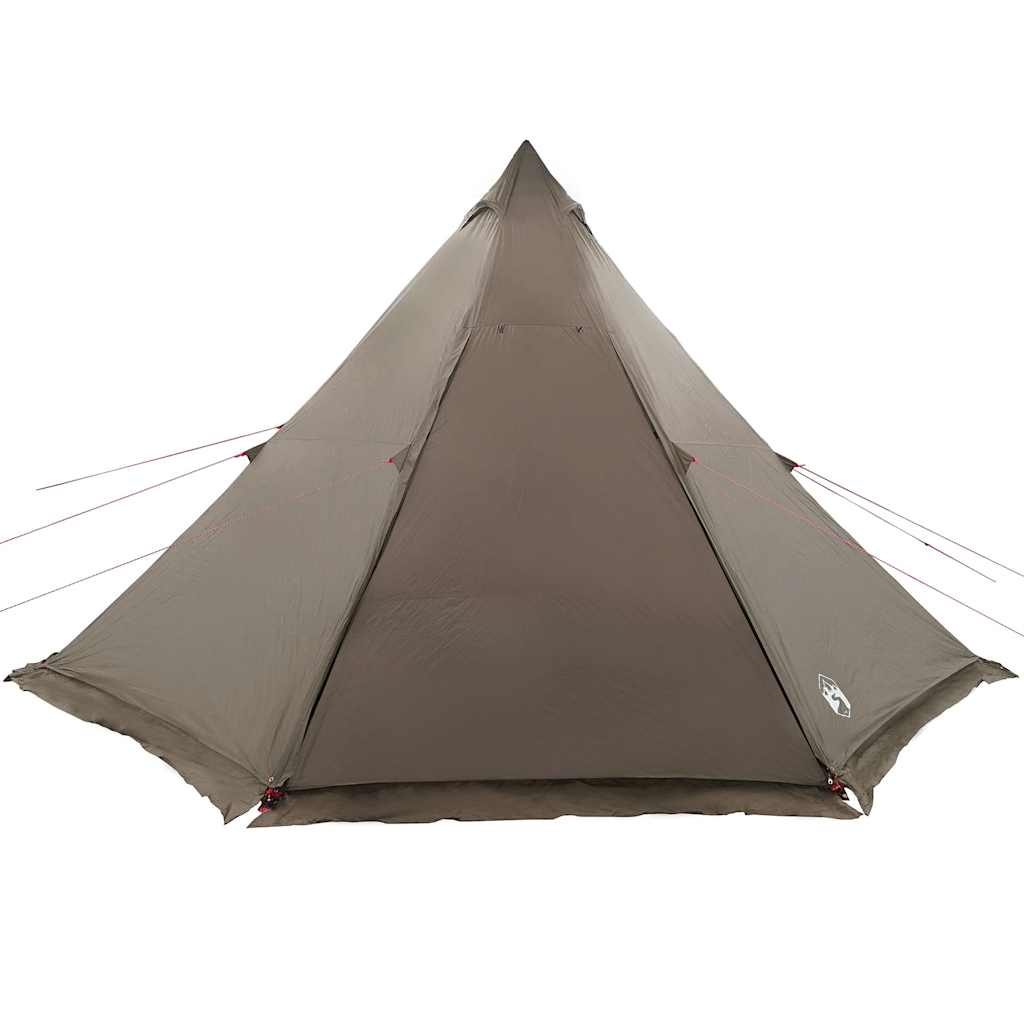 Tenda familiar tipi para 6 pessoas impermeável castanho