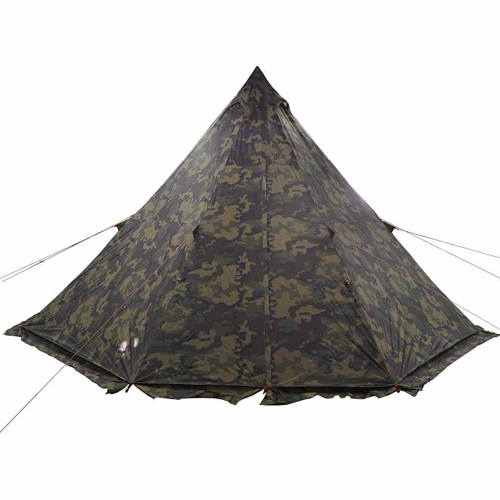 Tenda familiar tipi para 6 pessoas impermeável camuflagem