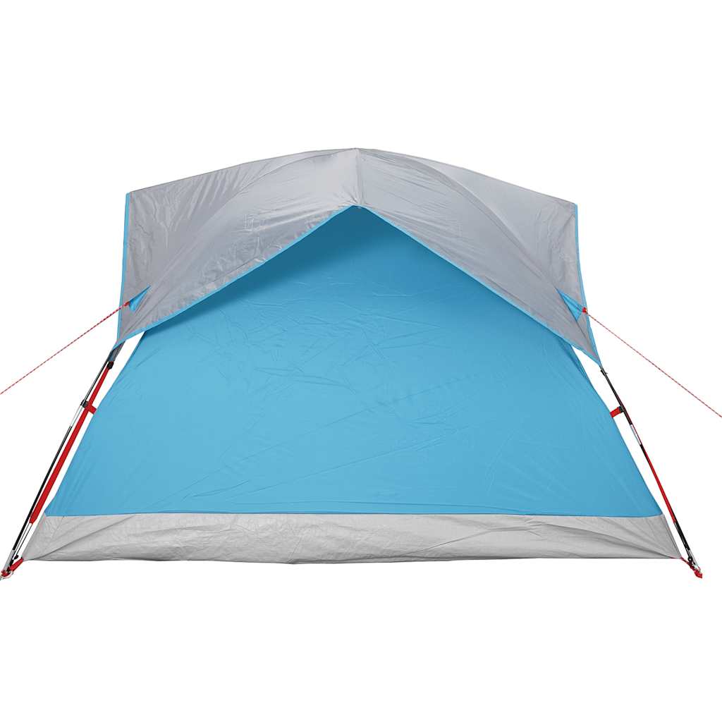 Tenda de campismo cabana para 4 pessoas impermeável azul